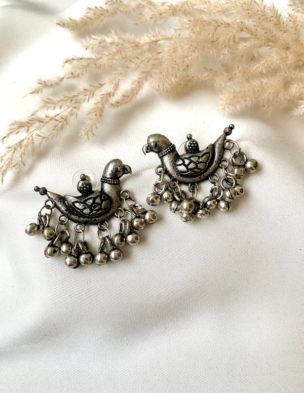 Indian Bird German Silver Studs